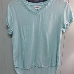 Bella Dahl Light Blue V-Neck Top